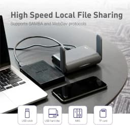 GL.iNet GL-AXT1800 (Slate AX) Travel Router, Pocket Wi-Fi 6 Wireless Internet Router, Portable VPN Routers WiFi for Travel, Public Computer Routers, Business, Moblie/RV/Cruise/Plane