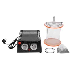 Electric Jewelry Polisher Beads Polishing Machine Kit with Timer for Metal Jewelry Polishing and Grinding