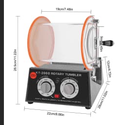 Electric Jewelry Polisher Beads Polishing Machine Kit with Timer for Metal Jewelry Polishing and Grinding