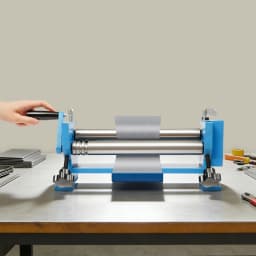 SJ 300 3 Rollers Round Bending Machine Portable Manual Roll Sheet Bend Bender Adjustable Steel/Copper Plates Tube Bending Tool