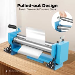 SJ 300 3 Rollers Round Bending Machine Portable Manual Roll Sheet Bend Bender Adjustable Steel/Copper Plates Tube Bending Tool