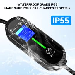 Teschev EV Portable Charger Type2 Connector 16A 1Phase 3.5KW Type1 3.5m Wallbox Charging Station for Electric Vehicle