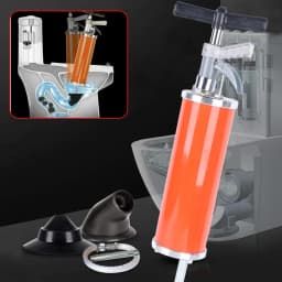 Manual Drain Plunger | Clog Remover for Kitchen Sink & Shower Drain | Toilet Plumbing Tool Kit