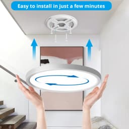 LED Ceiling Light with Motion Sensor, 24W 2400LM, 4000K, Ø30CM for Hallway, Balcony, Garage, Storage Room