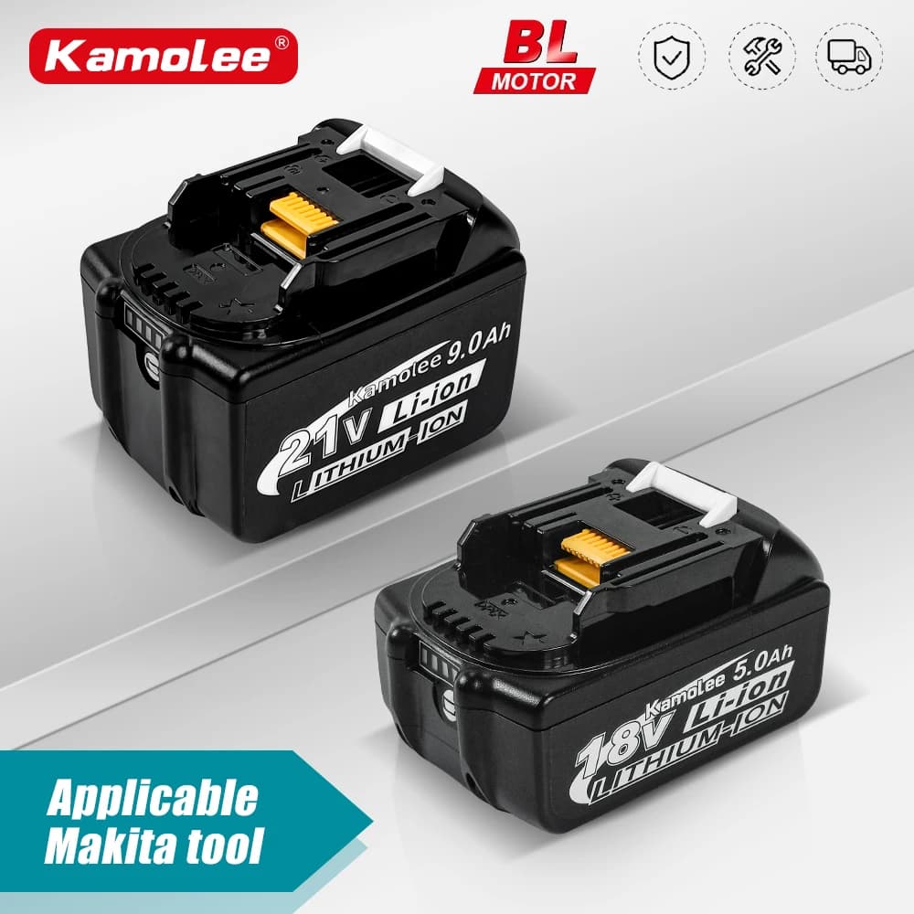 Kamolee 21V 9000mAh Li-ion Battery BL1860 Hand drill Battery Power tools Support Kamolee Makita Power tools