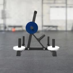 Weight Plate Holder Rust-Proof Weight Plate Bearing Rack Space Saving Vertical Weight Plate Bearing Rack for Home/Gym