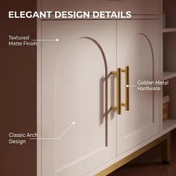 Washbasin Cabinet, Bathroom Cabinet, 1 Drawer 2 Cabinet Doors, Open Compartment with 3 Levels, Adjustable Shelf, White