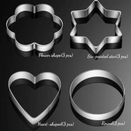 Ausstechform Set, Taozoey 12 Stück Ausstechformen Weihnachten Edelstahl, Plätzchen Ausstecher Mini,