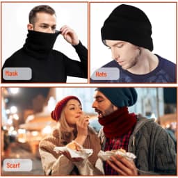2 PCS Halsschlauch Herren Winter, Winddichte Halstuch, halsschlauch halstuch, Halsschlauch Loopschal,