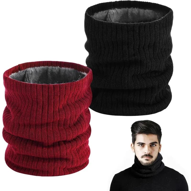 2 PCS Halsschlauch Herren Winter, Winddichte Halstuch, halsschlauch halstuch, Halsschlauch Loopschal,
