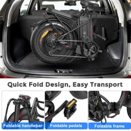 Fafrees F20 Max Folding Electric Bicycle Adults 20x4.0 inch Fat Tire Mountain bike with 48V 30Ah Battery 110-150km Range