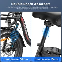 Fafrees F20 Max Folding Electric Bicycle Adults 20x4.0 inch Fat Tire Mountain bike with 48V 30Ah Battery 110-150km Range