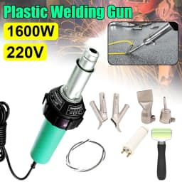 1600W Plastic Welding Gun AC 220V Hot Air Blower Heat Torch Welder Nozzle Rolling Plastic Welding Machine Used For PP PVC Bumper