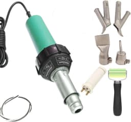 1600W Plastic Welding Gun AC 220V Hot Air Blower Heat Torch Welder Nozzle Rolling Plastic Welding Machine Used For PP PVC Bumper