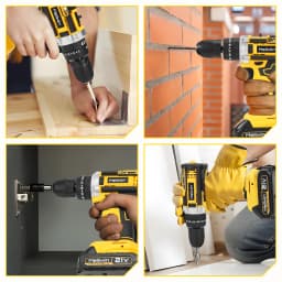 MELLWIN 25+3 Torque Electric Impact Drill 2 Gear Speed 3 Mode Adjustable Electric Screwdriver Tool Set For Makita 18VBattery Pin