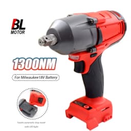 1300NM Large Torque Cordless Wrench Brushless Electric Impact Wrench Repair Power Tools Car Truck