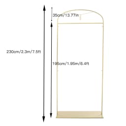 Metal Coat Stand Multifunctional Clothes Rack Wedding Dress Clothing Display Gold Round Tube Clothes Rack For Boutiques Bedrooms