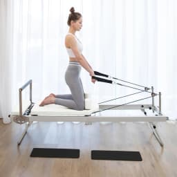Home Pilates Reformer Adjustable Core Training Bed Exercise Equipment Foldable Compact Workout Machine