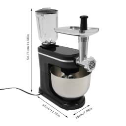 Food Processor Stainless Steel Bowl 6 L 1500 W Dough Hook Beat Whisk Stainless Steel Continuous Shredder StandMixerMultifunction