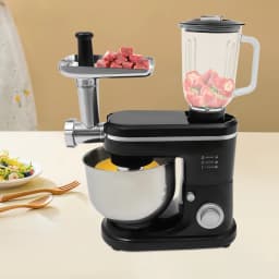 Food Processor Stainless Steel Bowl 6 L 1500 W Dough Hook Beat Whisk Stainless Steel Continuous Shredder StandMixerMultifunction
