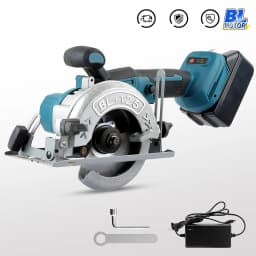 6500R/MIN 5-Inch 125MM Cordless Blue Circular Saw Brushless Motor Multi Angle Cutting Suitable For 18V Battery Power Tools