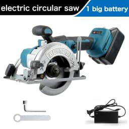 6500R/MIN 5-Inch 125MM Cordless Blue Circular Saw Brushless Motor Multi Angle Cutting Suitable For 18V Battery Power Tools