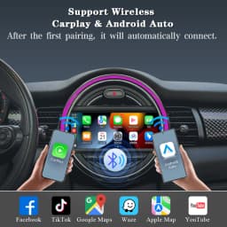 AUTOTOP CarPlay Android Auto Decoder Box For BMW Mini R55 R56 R57 R58 R59 R60 R61 F54 F55 Clubman Countryman Hardtop John CCC CIC NBT EVO BIS System