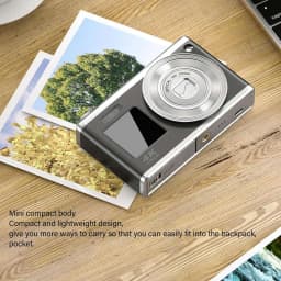 60 MP 4K CCD Camera with 64 GB Memory card, USB Card Reader and Android OTG Adapter, White