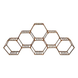 Multi-tier Hexagonal Plant Stand Flower Wood Display Rack Storage Shelf Plant Shelves For Living Rooms Balconies 231*25*97cm