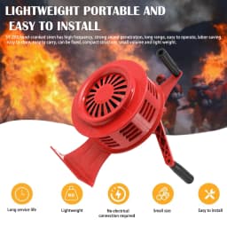 Air Raid Alarm Air Raid Siren Hand Crank Siren Aluminium Alloy 120dB Alarm Air Raid Tornado Siren Horns Alarm for Emergency