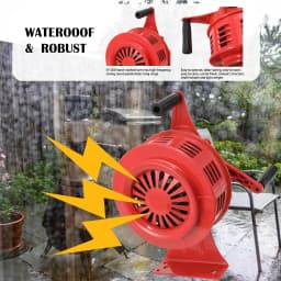 Air Raid Alarm Air Raid Siren Hand Crank Siren Aluminium Alloy 120dB Alarm Air Raid Tornado Siren Horns Alarm for Emergency