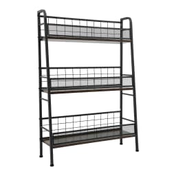 3-tier Record Storage Shelf with 4 Adjustable Feet Record Holder for Placing Letters, Magazines, Books