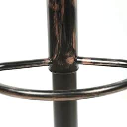 Set of 2 bar stools | Counter stools height adjustable | Bar chairs with footrest | Counter chairs with trumpet base
