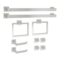 Stainless Steel Bathroom Towel Bar Set 10-Pieces Bathroom Accessories Set Modern Wall Mounted Towel Bar Set For the Bathroom