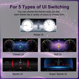 AUTOTOP 12.3 1920*720 Linux Car LCD Digital Dashboard Cluster For Benz R Class ML GL Auto Instrument Panel Cockpit