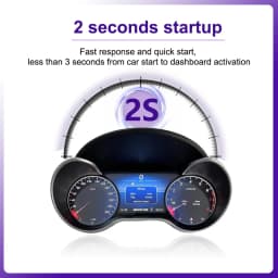 AUTOTOP 12.3 1920*720 Linux Car LCD Digital Dashboard Cluster For Benz R Class ML GL Auto Instrument Panel Cockpit