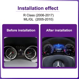 AUTOTOP 12.3 1920*720 Linux Car LCD Digital Dashboard Cluster For Benz R Class ML GL Auto Instrument Panel Cockpit