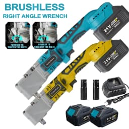 Brushless Right Angle Wrench 500N·m Powerful Torque Cordless Electric Wrench 90 Degree Ratchet Wrench 3CM Ultra Narrow Head