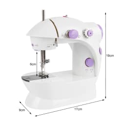 Mini Sewing Machine, Portable Sewing Machine with Light, Electric Sewing Machine, Easy to Use for Beginners and DIYers