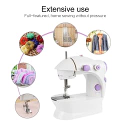 Mini Sewing Machine, Portable Sewing Machine with Light, Electric Sewing Machine, Easy to Use for Beginners and DIYers