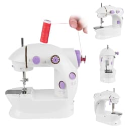 Mini Sewing Machine, Portable Sewing Machine with Light, Electric Sewing Machine, Easy to Use for Beginners and DIYers