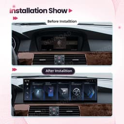 Bonroad 14.9Inch Car Multimedia Wireless Carplay Android Auto Radio Gps for Bmw 5 Series E60 E61 E62 with 2560*720P Touch Screen