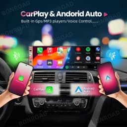 Bonroad 14.9Inch Car Multimedia Wireless Carplay Android Auto Radio Gps for Bmw 5 Series E60 E61 E62 with 2560*720P Touch Screen