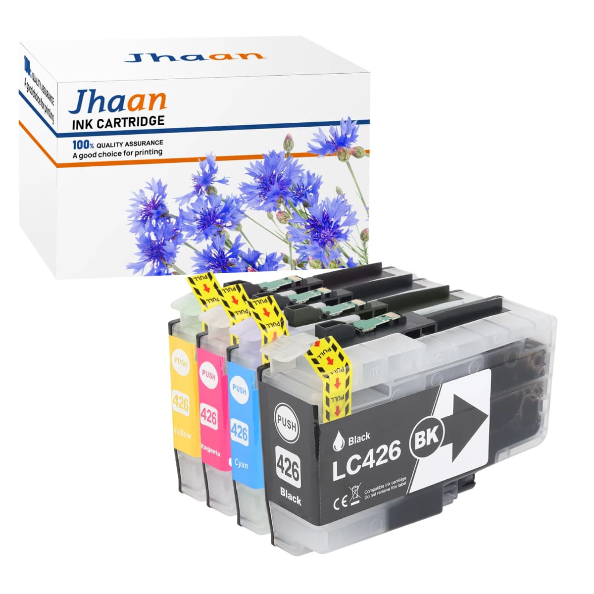 Jhaan LC426 LC426XL Cartridges Compatible with Brother MFC-J4335DW MFC-J4340DW MFC-J4535DW MFC-J4540DW(4Pack)