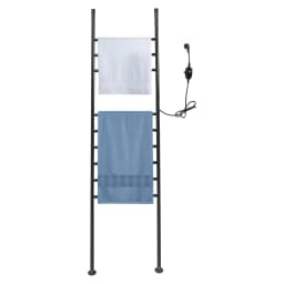 150W Electric Towel Warmer Stainless Steel Waterproof Fast Heating - 9-Bar Baked Paint & IPX4& 45-70℃ Precision Control