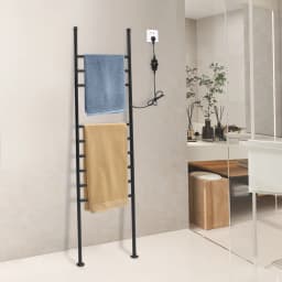 150W Electric Towel Warmer Stainless Steel Waterproof Fast Heating - 9-Bar Baked Paint & IPX4& 45-70℃ Precision Control