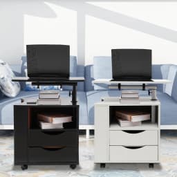 Functional Rotating Bedside Table Multi-functional Bookshelf Multi-functional Reading Shelf 3 Tiers Mount Type Floor Standing