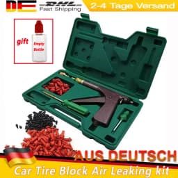 Car Bike Tubeless Tire Repair Puncture Professional Repair Kit Vacuum Tire Repair Gun Car Motorcycle Tire Repair Leaking Kit