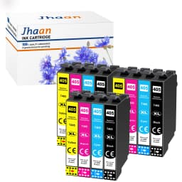 Jhaan 405 405 XL Cartridges Compatible with 405 405XL Black for Epson WF-4820 Printer Cartridges WF-4820DWF WF-3820
