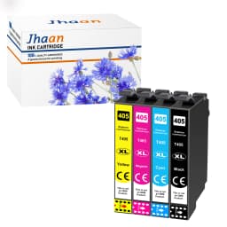 Jhaan 405 405 XL Cartridges Compatible with 405 405XL Black for Epson WF-4820 Printer Cartridges WF-4820DWF WF-3820